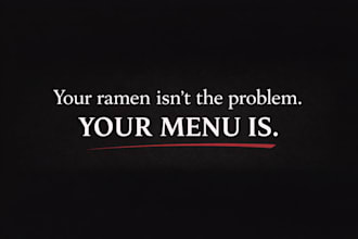 increase your ramen menu sales by making customers choose faster