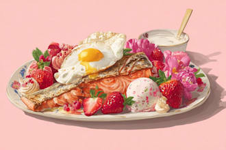 create food illustration for your business