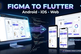 convert figma UI into flutter cross platform app