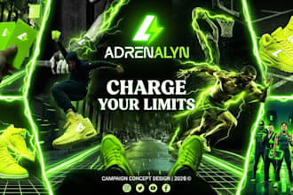 create a powerful athletic and gym logo design with a brand identity