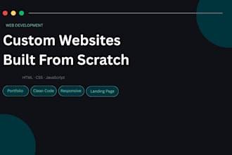 design and build a custom website from scratch