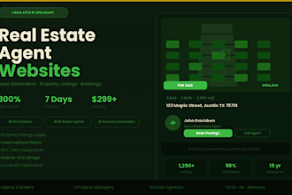 build a real estate website for agents and brokers with idx property search