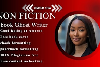 book writer, self help ebook writer, nonfiction ghostwriter