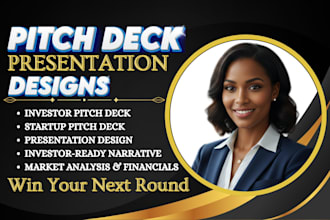 design modern powerpoint presentation and investor pitch deck for your business