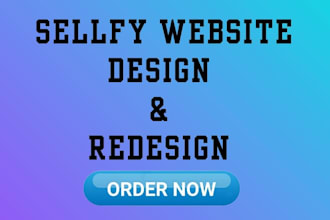 do sellfy web design redesign and store design