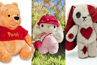 design custom plush toy cute plushies stuffed animal oc plush character crochet