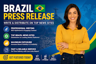 brazil press release writing and distribution on top news sites