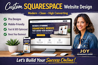 do squarespace website development, build squarespace design or redesign