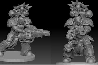 sculpt 3d dnd miniature stl for tabletop, wargame and fantasy characters