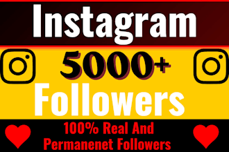 instantly get 5000 real instagram followers