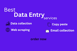 do accurate data entry, data collection, data mining, data scraping