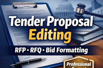 edit and format your tender proposal or create reusable template