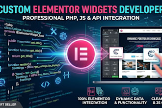 develop professional custom elementor widgets for wordpress