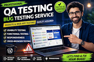 test your website and find bugs professionally
