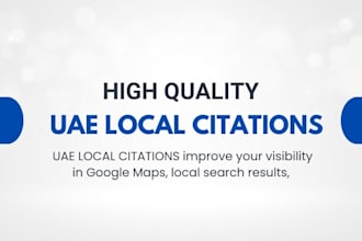 build manually uae local citations for local SEO