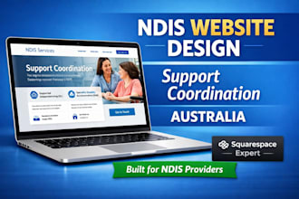 build squarespace ndis support coordination website disability support australia