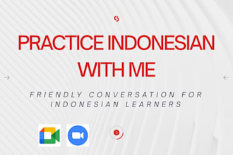 help practice indonesian conversation with a native speaker