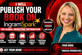 format and upload your paperback, hardcover, and ebook to ingramspark