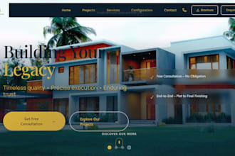 design and develop a premium architecture portfolio website