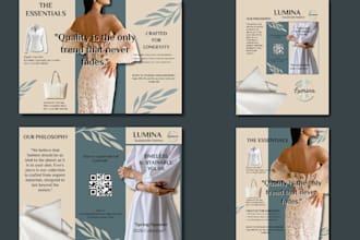design a professional product brochure and catalog in canva