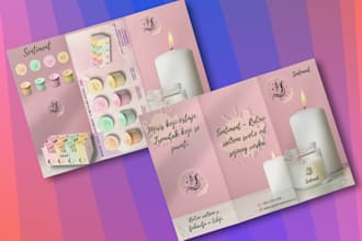 design a professional product brochure and catalog in canva