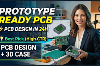 design pcb circuit pcb design enclosure or product casing hardware prototyping