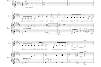 transcribe music into a lead sheet, short or full score