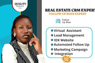 follow up boss real estate CRM virtual assistant  fub expert