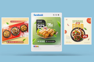 design social media posters, and product banners