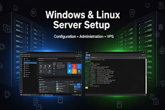 setup windows linux server configuration and administration, server setup