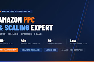 setup,manage and optimise amazon PPC campaigns amazon fba ppc  ads campaign