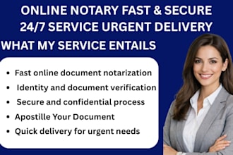 provide fast online notary and document notarization service