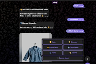 create a professional telegram bot for your business