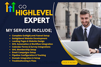 build gohighlevel website go high level funnel builder go highlevel landing page