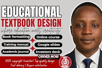 design  and format educational textbook, workbook, user guide, curriculum plan