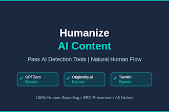 humanize ai content to sound fully natural and undetectable