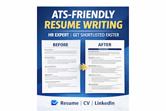 write ats friendly resume, CV as an HR consultant