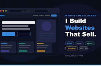 build a custom website and dashboard