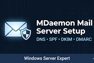install and configure mdaemon mail server with dns, spf, dkim, and dmarc