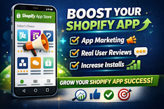offer shopify app marketing and shopify marketing, shopify app optimization