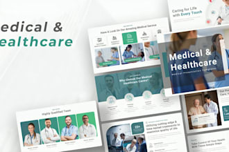 design medical healthcare powerpoint presentation, medical research slides