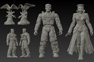 create stunning sculpture or figure for 3d printing