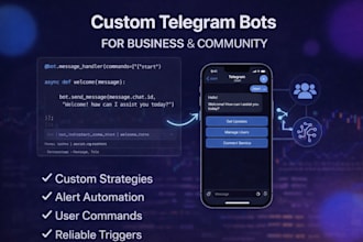 build a telegram bot tailored to your workflow