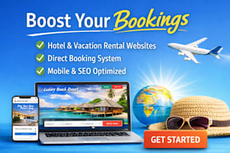 create wix hotel airbnb vacation rental travel agency tour booking website