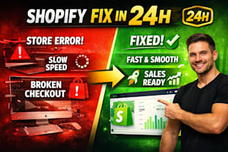 maintain, fix, and manage your shopify store, bug fixes, updates