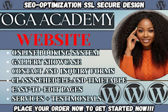 yoga academy website fitness meditation yoga booking website instructor website