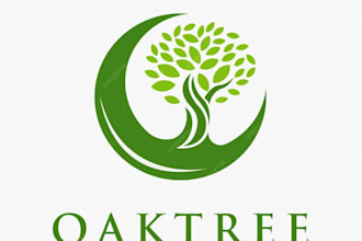 design modern minimalist business tree logo design