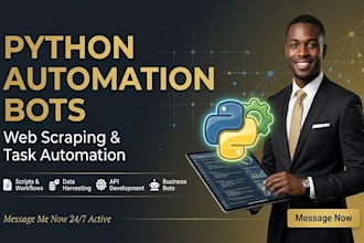 build a python automation bot for web scraping and task automation