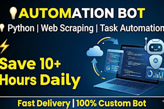 build automation bot using python for web scraping and task automation