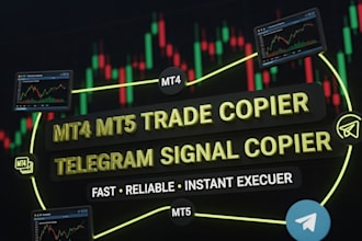 build telegram trade copier, signal copier, trade copier for mt4 forex trading